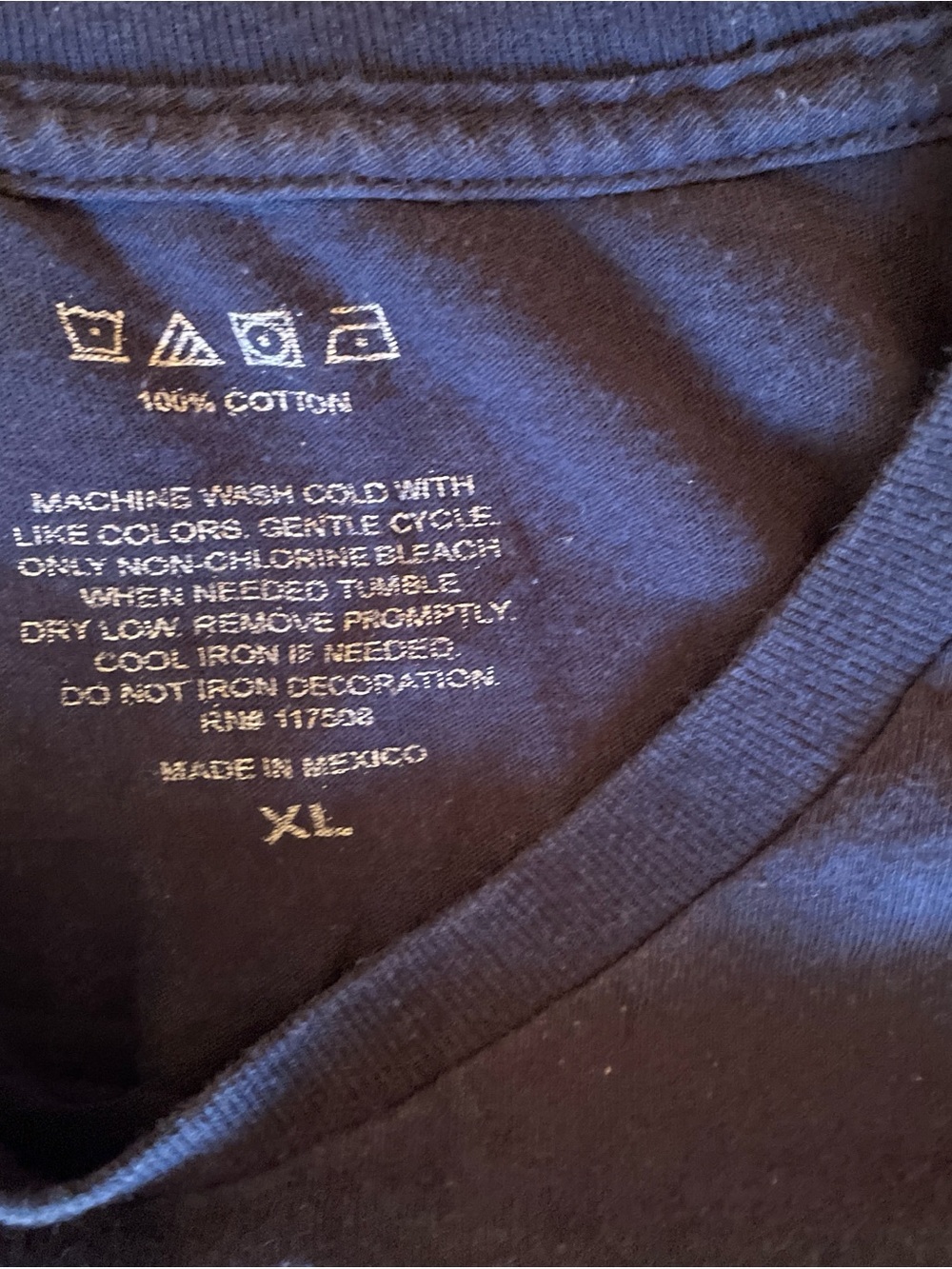 Periodic Table Graphic Tee - Navy with White Print - Picture 3 of 3